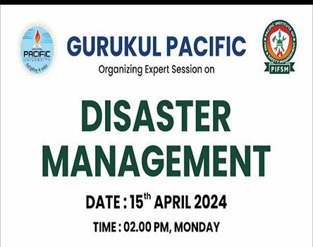 Expert Session on Disaster Management